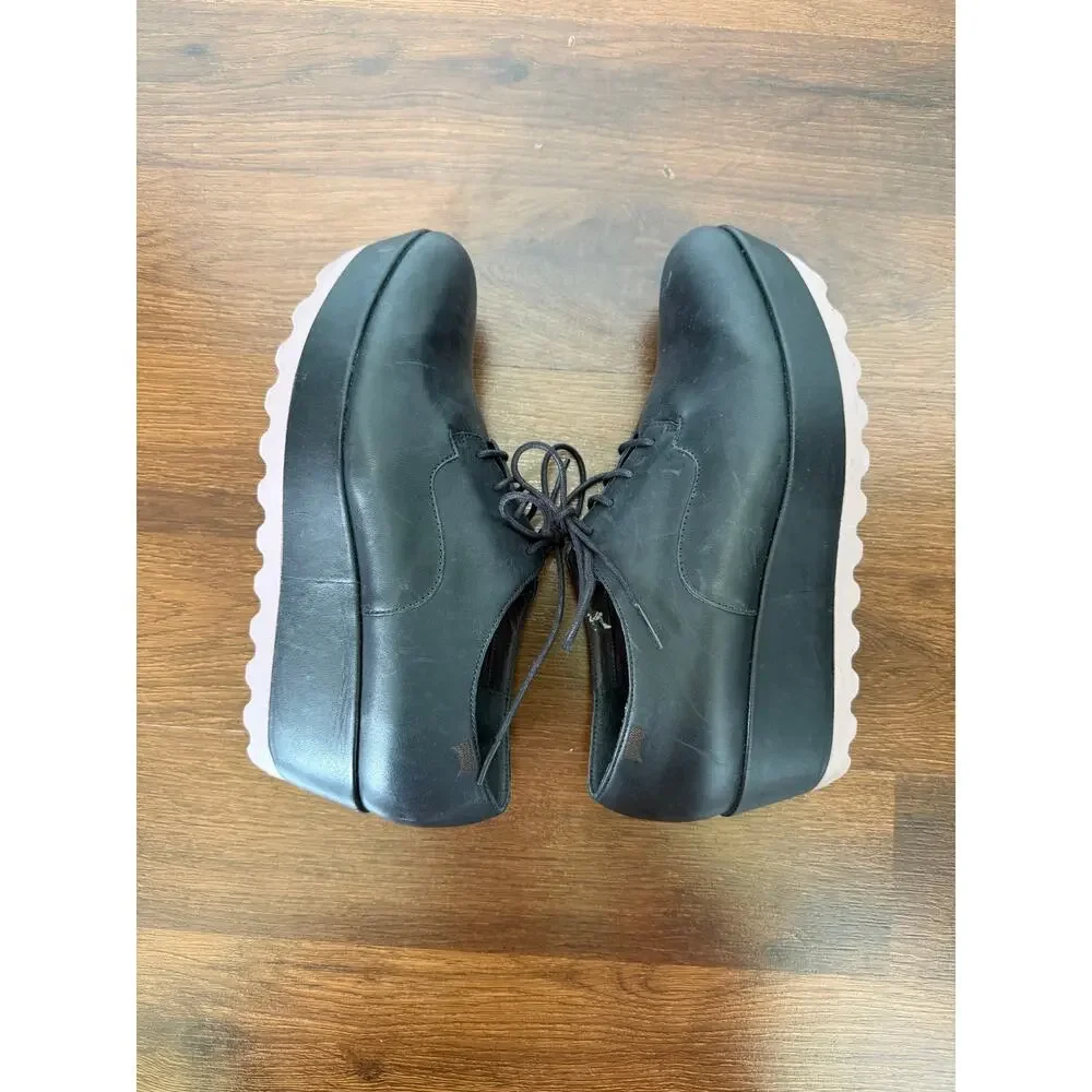 Camper Laika Chunky Platform Oxfords Black Leather Sz 40 (US 9.5) Grunge Punk